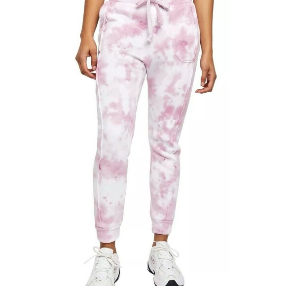 Free People Women's FP Movement Tie Dye Work It Out Jogger Sweat Pants Pink xs - Picture 2 of 6